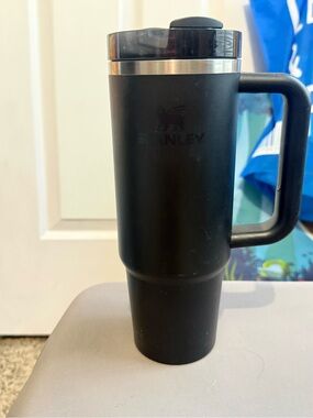 Stanley Black Insulated Mug with Handle and Stainless Lid Accent